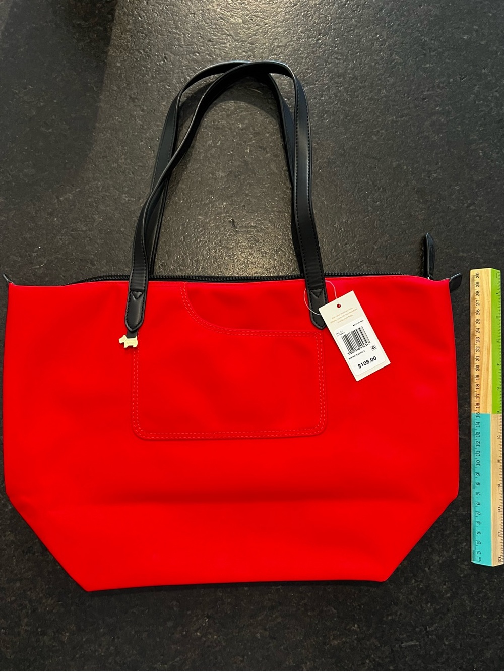 RADLEY LONDON Red Purse with Black Handles